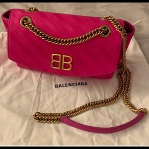 Balenciaga BB Satin Jacquard Crossbody bag